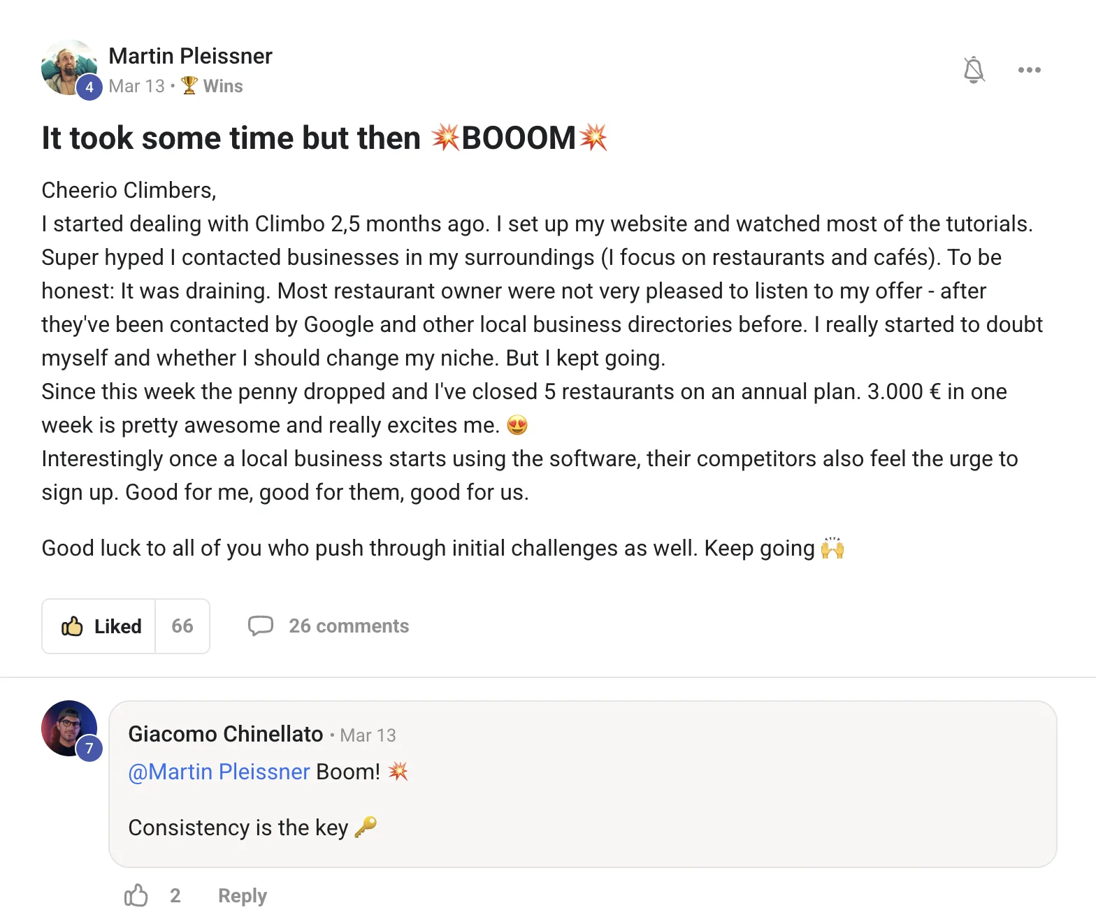 Climbo Skool community review