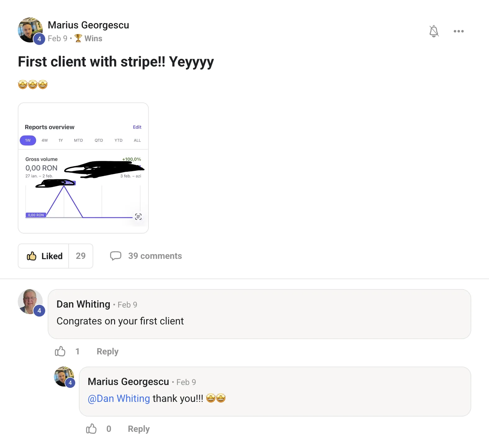Customer testimonial