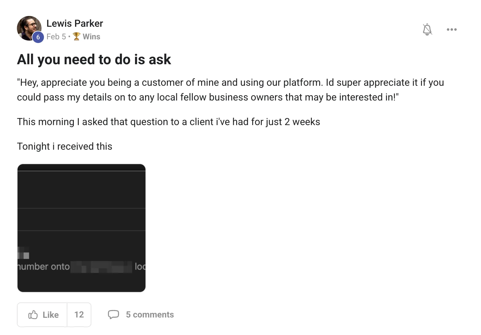 Customer review