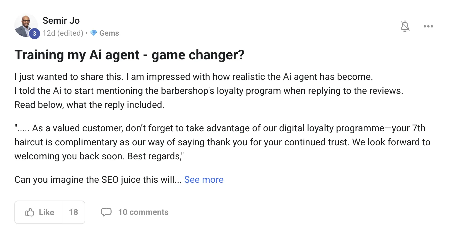 Customer review